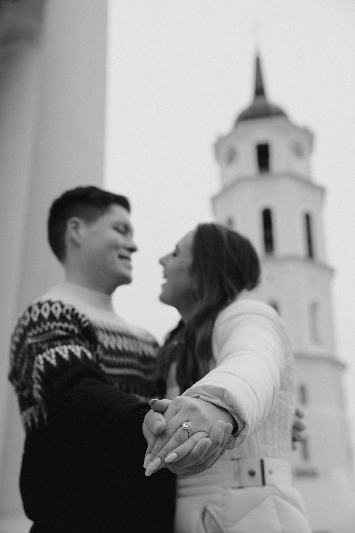 couple proposal in vilnius