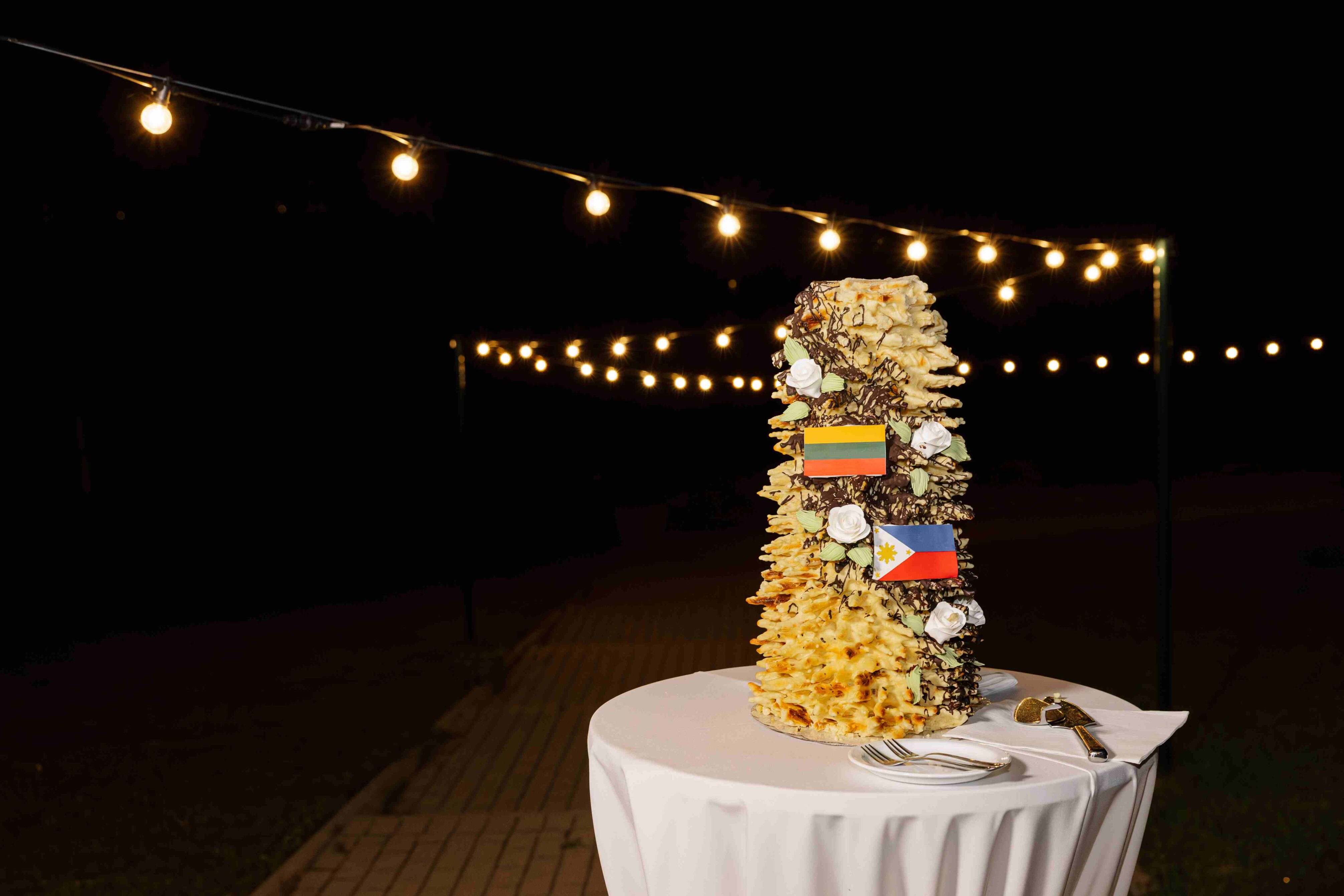 vestuvių tortas šakotis bamkuchen