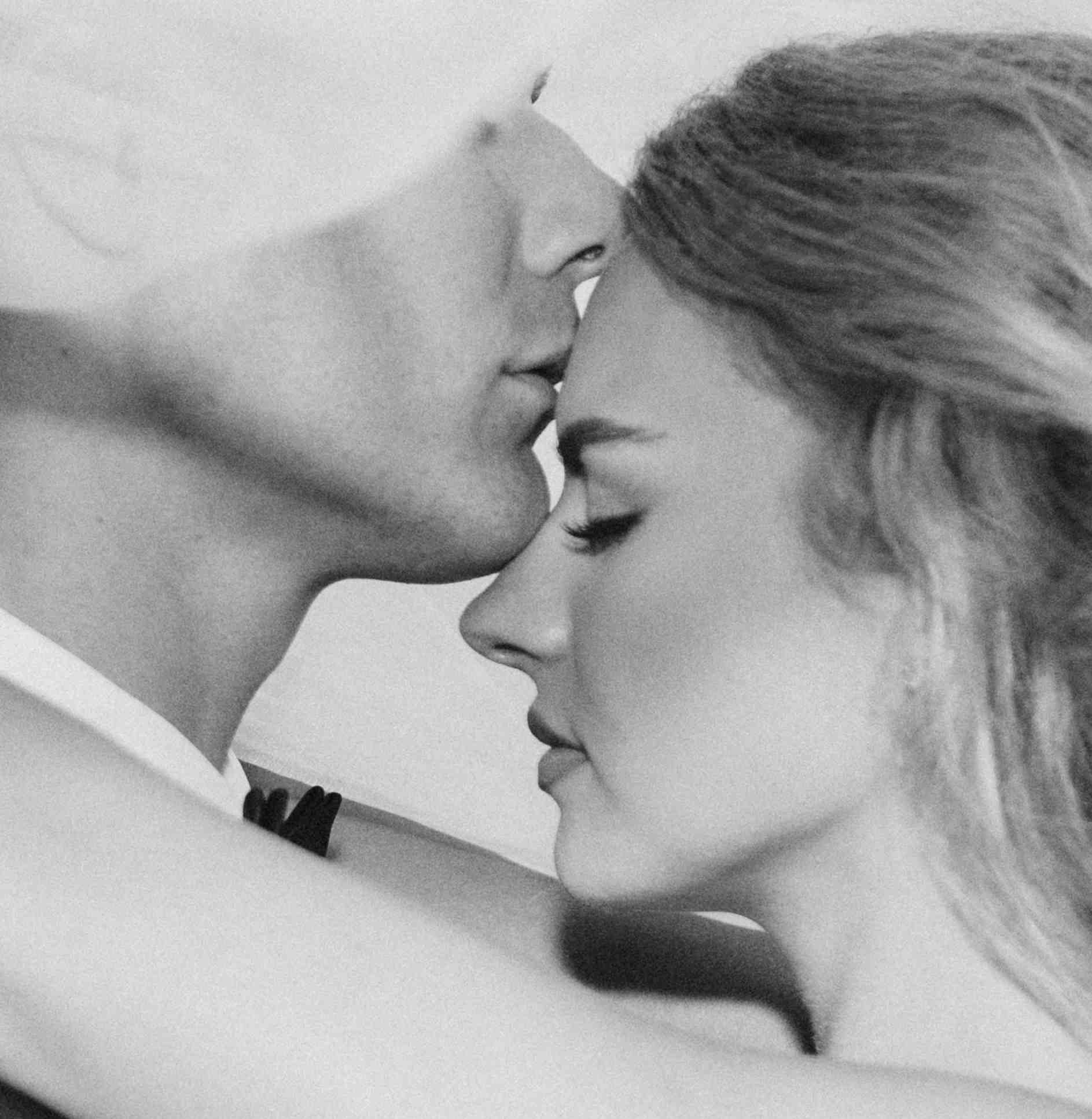 kisses on forehead como lake weddings elopements