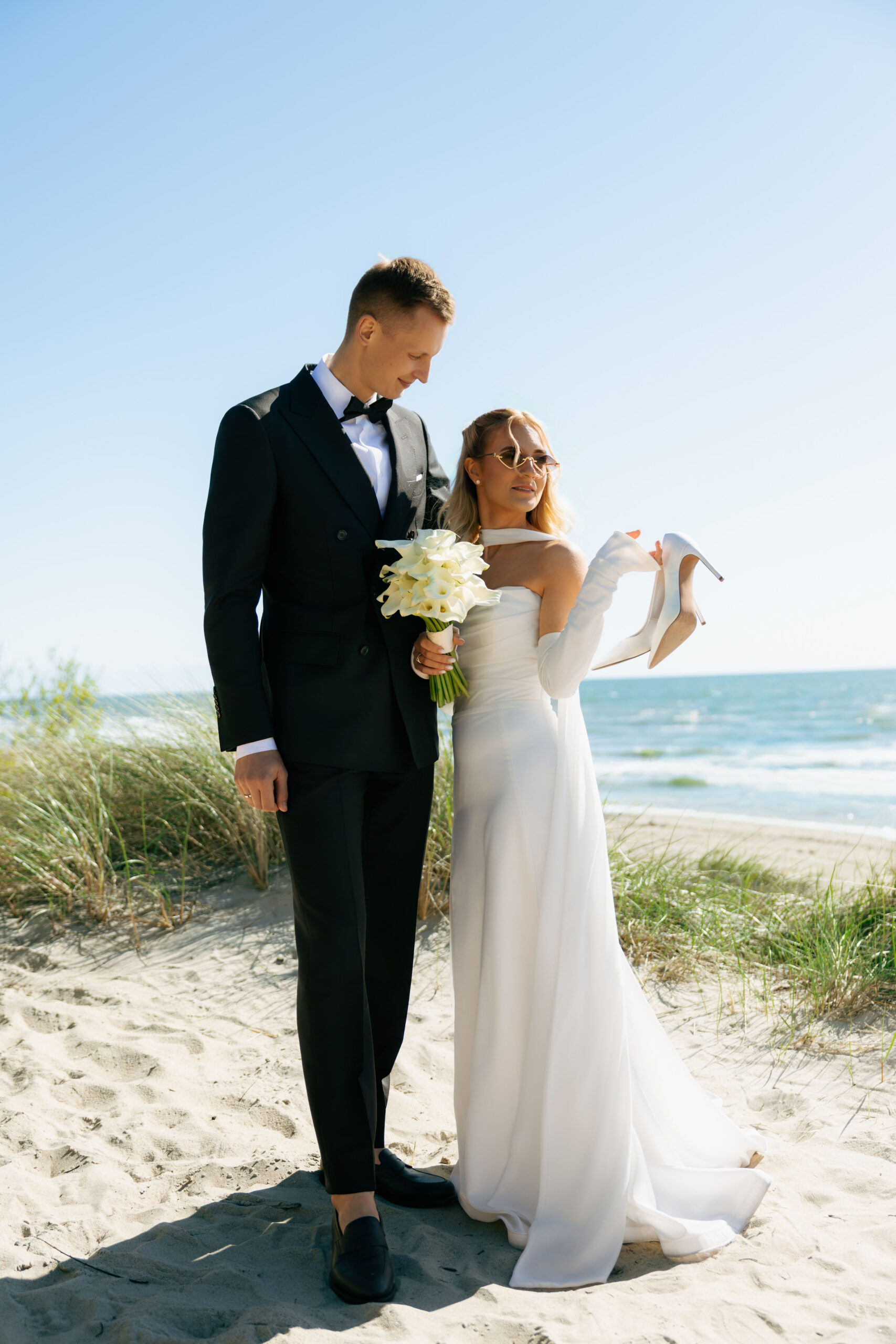 vestuves nida palanga fotosesija prie baltijos juros