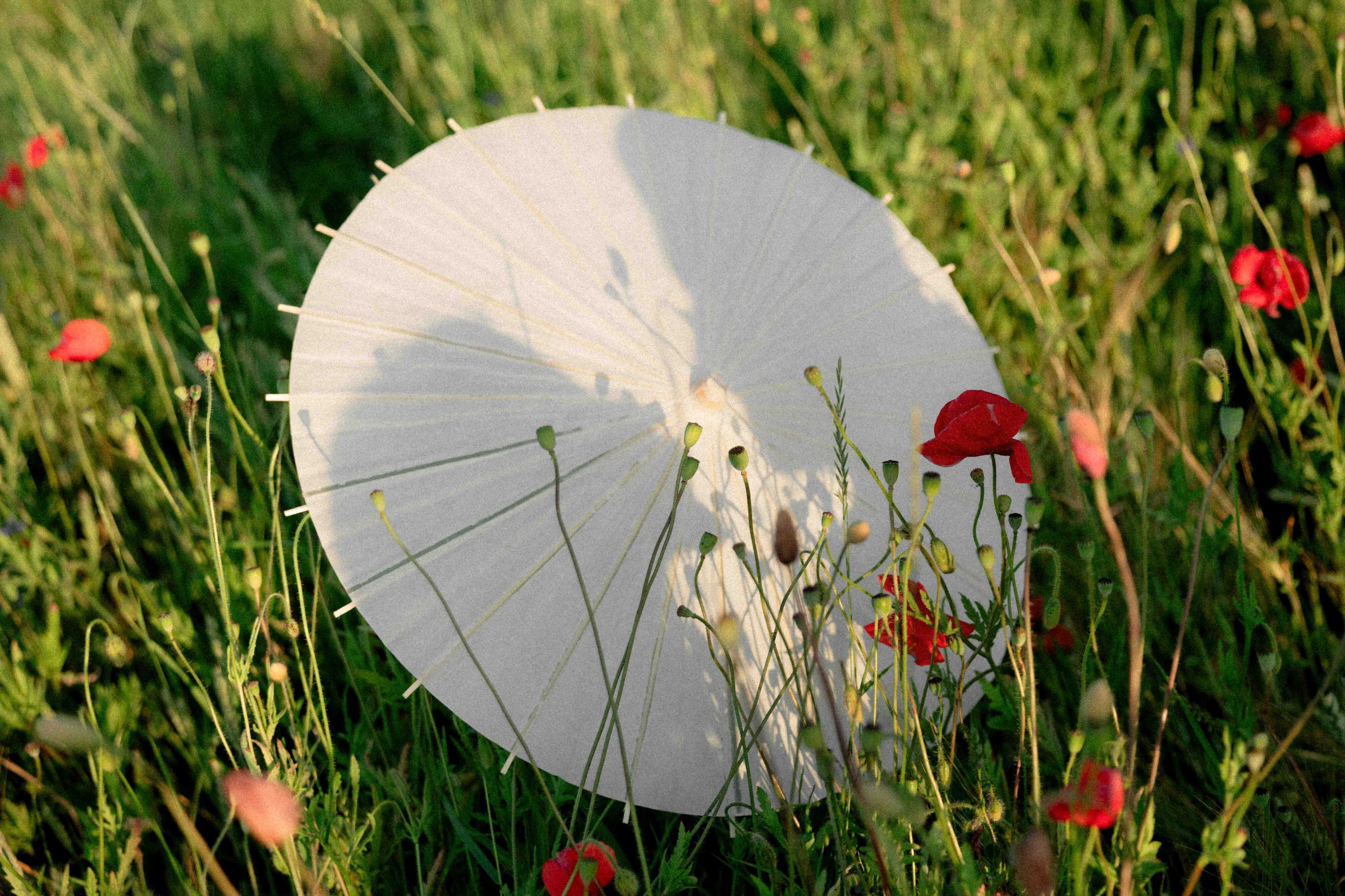 paper umbrella shadows of couple inspo photo details