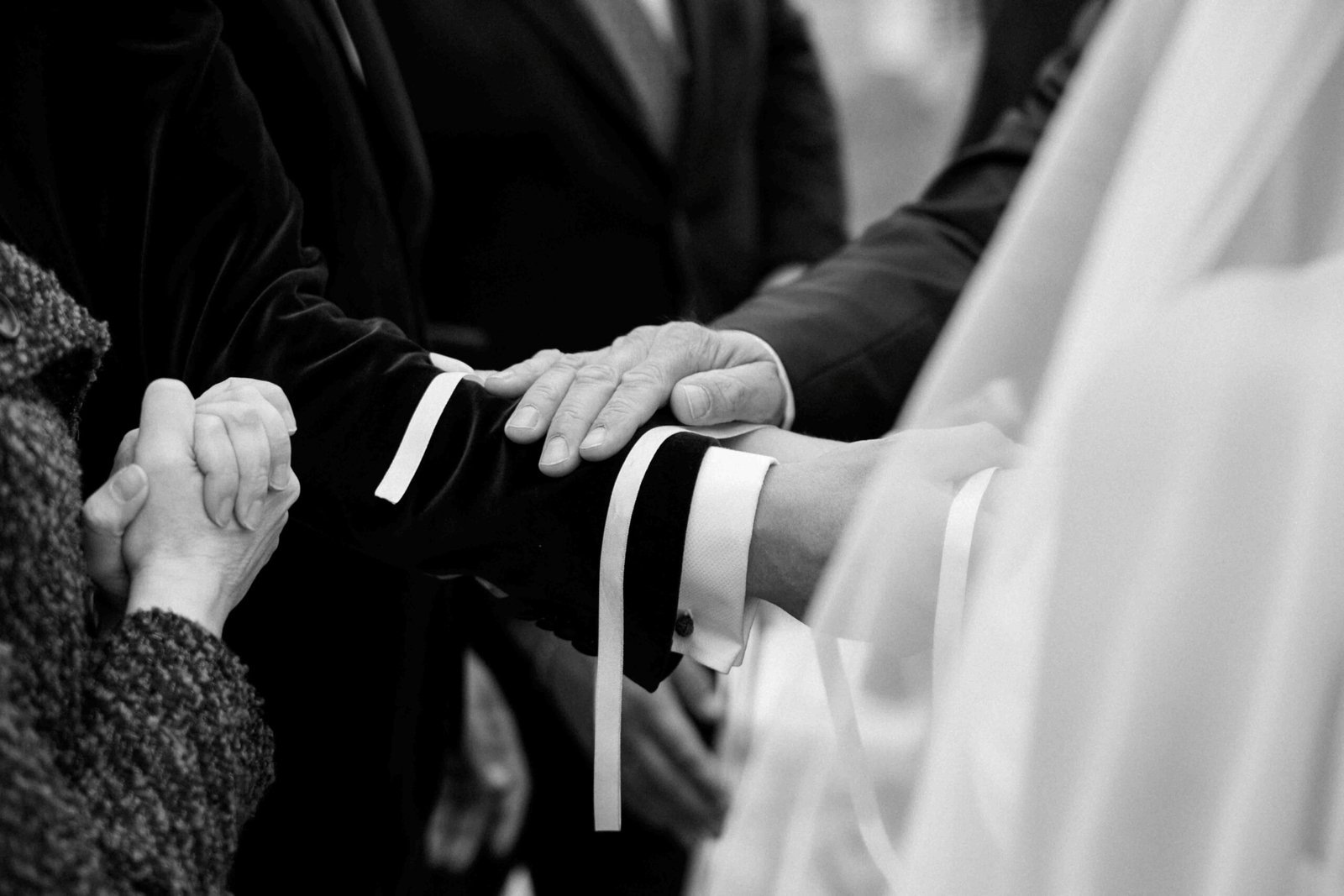 humanistic ceremony hands close up blessing